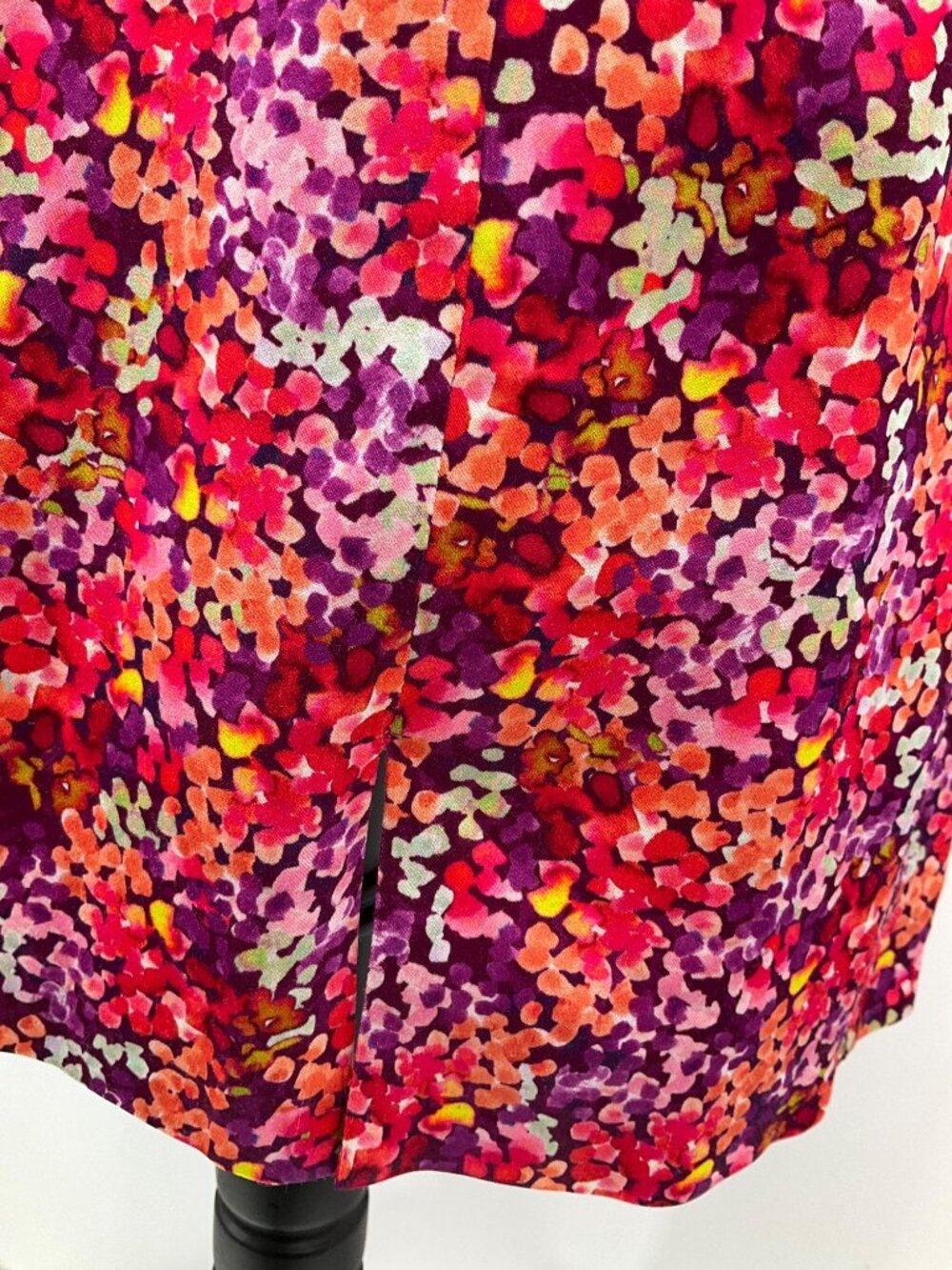 French Connection size 6 Pink Satin Mini Floral Print Slip Dress - Picture 3 of 14